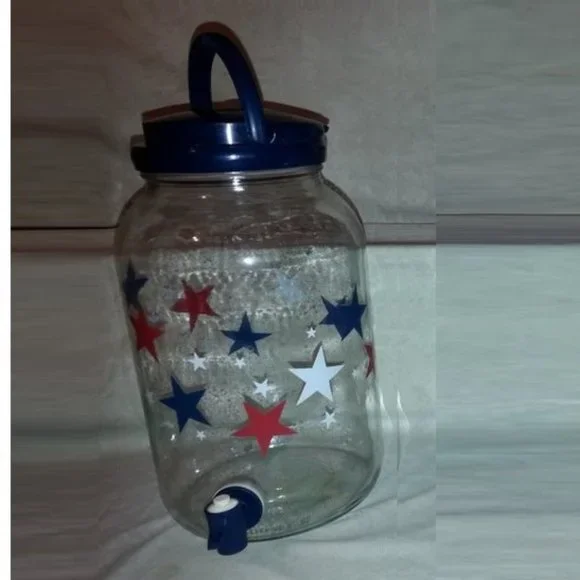 Vtg Beverage Dispenser for Ice Tea, Lemonade,Juice handle/lid/Faucet MADE IN USA - Picture 2 of 6